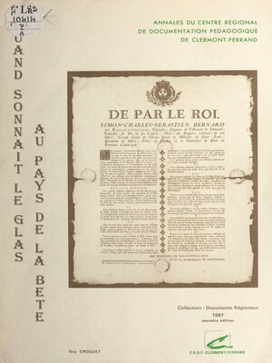 cover image of Quand sonnait le glas au pays de la Bête